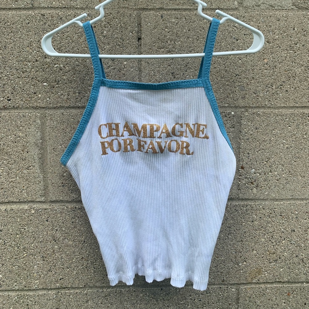 Blue, Wild Fable, Champagne Por favor, brunch tank top